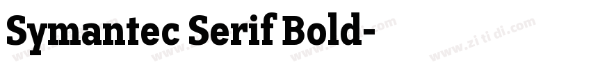 Symantec Serif Bold字体转换 Symantec Serif Bold字体转换